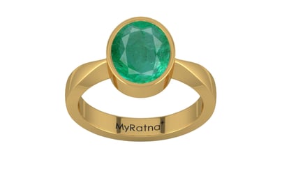 Gold Emerald Ring Limited Quality (R9)