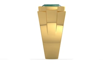 Gold Emerald Ring Prime Quality (R1)