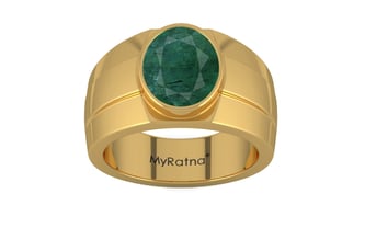 Gold Emerald Ring Prime Quality (R1)