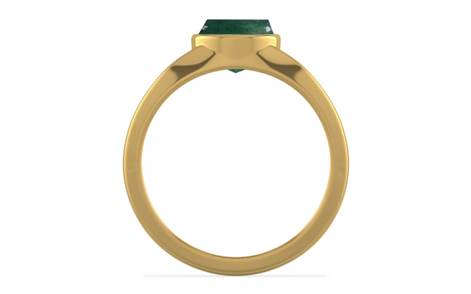 Gold Emerald Ring Prime Quality (R10)