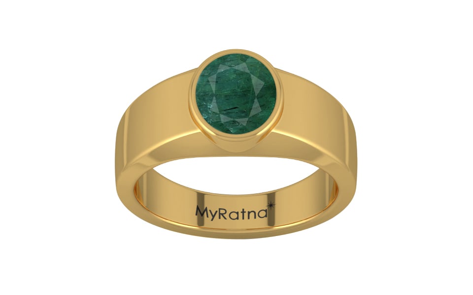 Gold Emerald Ring Prime Quality (R10)