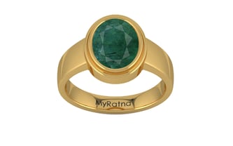Gold Emerald Ring Prime Quality (R3)
