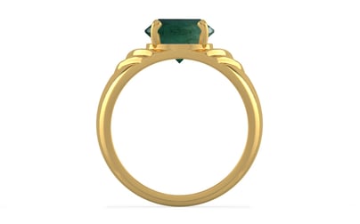 Gold Emerald Ring Prime Quality (R4)
