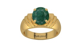 Gold Emerald Ring Prime Quality (R4)