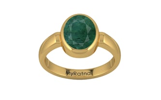 Gold Emerald Ring Prime Quality (R6)