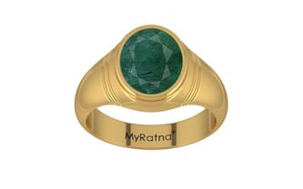 Gold Emerald Ring Prime Quality (R7)