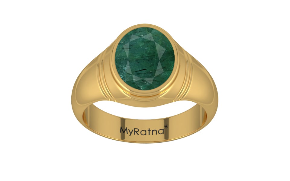 Gold Emerald Ring Prime Quality (R7)