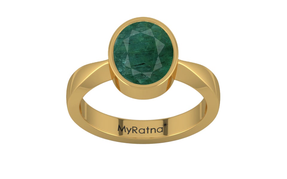Gold Emerald Ring Prime Quality (R9)
