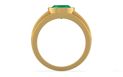 Gold Emerald Ring Rare Quality (R1)