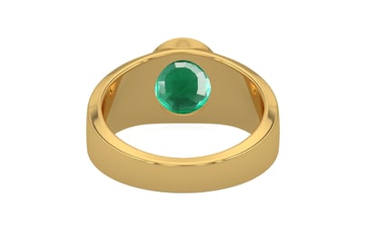 Gold Emerald Ring Rare Quality (R10)