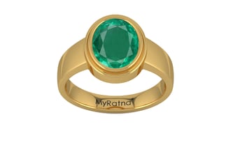 Gold Emerald Ring Rare Quality (R3)