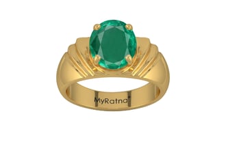 Gold Emerald Ring Rare Quality (R4)