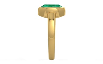 Gold Emerald Ring Rare Quality (R6)