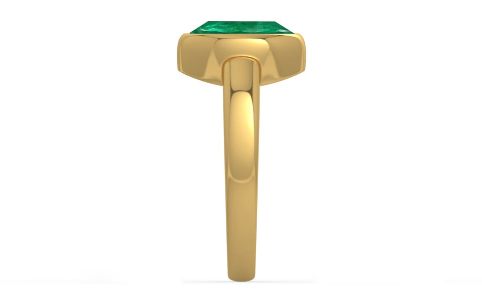 Gold Emerald Ring Rare Quality (R6)