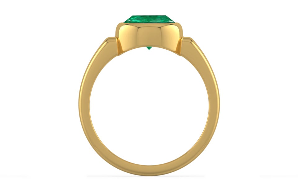 Gold Emerald Ring Rare Quality (R6)