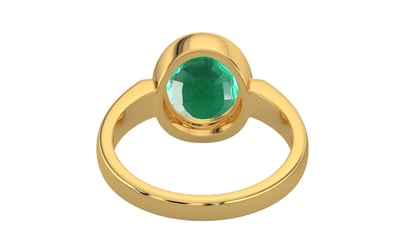 Gold Emerald Ring Rare Quality (R6)