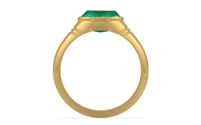 Gold Emerald Ring Rare Quality (R7)