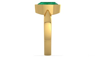 Gold Emerald Ring Rare Quality (R9)