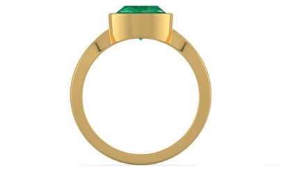 Gold Emerald Ring Rare Quality (R9)