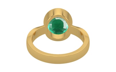 Gold Emerald Ring Rare Quality (R9)