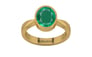 Gold Emerald Ring Rare Quality (R9)