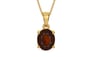 Gold Hessonite Garnet Pendant Fine Quality (P10)