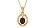 Gold Hessonite Garnet Pendant Fine Quality (P2)