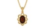Gold Hessonite Garnet Pendant Fine Quality (P3)