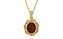 Gold Hessonite Garnet Pendant Fine Quality (P5)