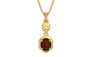 Gold Hessonite Garnet Pendant Fine Quality (P6)