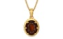Gold Hessonite Garnet Pendant Fine Quality (P8)