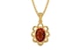 Gold Hessonite Garnet Pendant Limited Quality (P3)