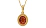 Gold Hessonite Garnet Pendant Limited Quality (P7)