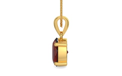 Gold Hessonite Garnet Pendant Prime Quality (P10)