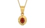 Gold Hessonite Garnet Pendant Prime Quality (P11)