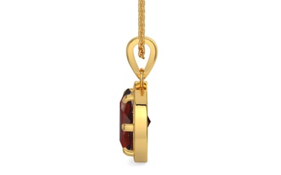 Gold Hessonite Garnet Pendant Prime Quality (P8)