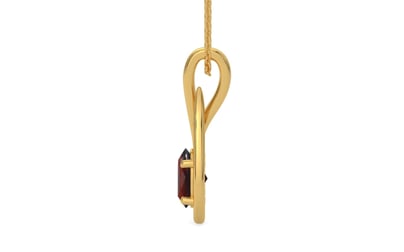 Gold Hessonite Garnet Pendant Prime Quality (P9)