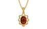 Gold Hessonite Garnet Pendant Rare Quality (P3)