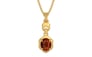 Gold Hessonite Garnet Pendant Rare Quality (P6)