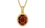 Gold Hessonite Garnet Pendant Rare Quality (P8)