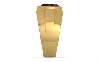 Gold Hessonite Garnet Ring Fine Quality (R1)