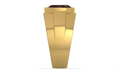 Gold Hessonite Garnet Ring Fine Quality (R1)