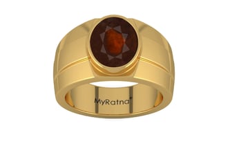 Gold Hessonite Garnet Ring Fine Quality (R1)