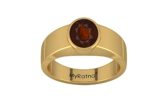 Gold Hessonite Garnet Ring Fine Quality (R10)