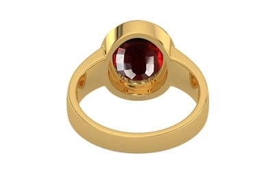 Gold Hessonite Garnet Ring Fine Quality (R3)