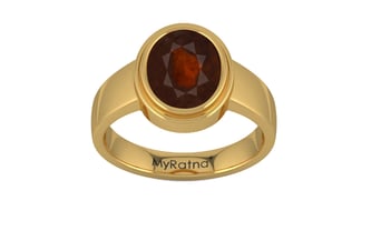 Gold Hessonite Garnet Ring Fine Quality (R3)