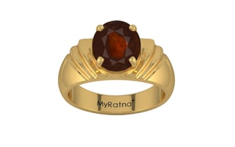 Gold Hessonite Garnet Ring Fine Quality (R4)