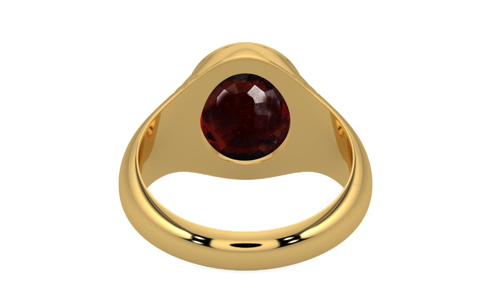 Gold Hessonite Garnet Ring Fine Quality (R7)
