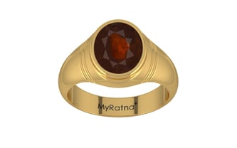 Gold Hessonite Garnet Ring Fine Quality (R7)