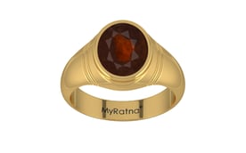 Gold Hessonite Garnet Ring Fine Quality (R7)